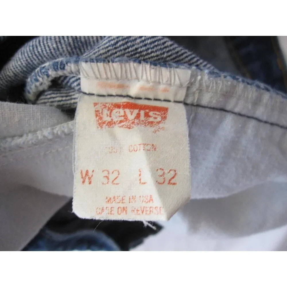 Vintage Levis 505 Denim Jeans Orange Tab‎ Men Distress 90's Sz W30 x L23 (MP503)